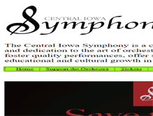 Tablet Screenshot of cisymphony.org